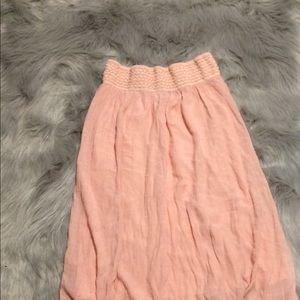 Pale pink skirt